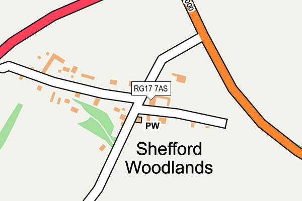 RG17 7AS map - OS OpenMap – Local (Ordnance Survey)