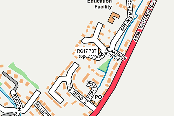 RG17 7BT map - OS OpenMap – Local (Ordnance Survey)