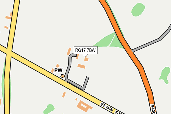 RG17 7BW map - OS OpenMap – Local (Ordnance Survey)