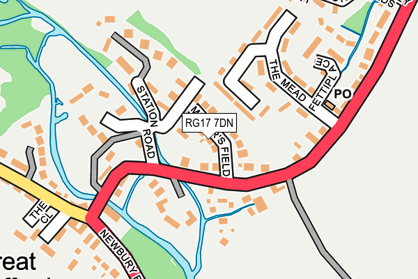 RG17 7DN map - OS OpenMap – Local (Ordnance Survey)