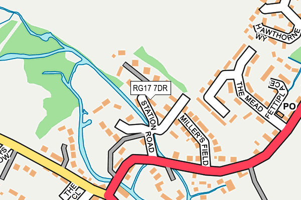RG17 7DR map - OS OpenMap – Local (Ordnance Survey)
