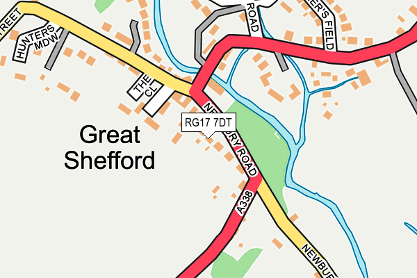 RG17 7DT map - OS OpenMap – Local (Ordnance Survey)
