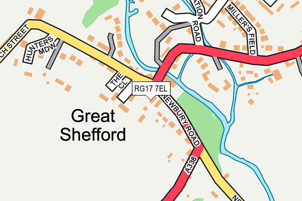 RG17 7EL map - OS OpenMap – Local (Ordnance Survey)