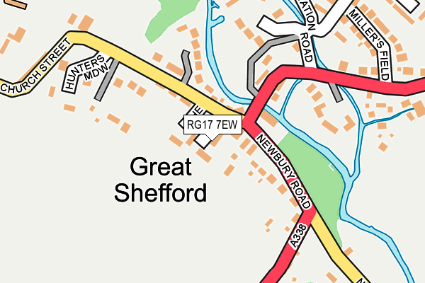 RG17 7EW map - OS OpenMap – Local (Ordnance Survey)