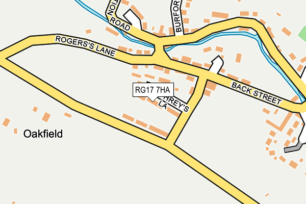 RG17 7HA map - OS OpenMap – Local (Ordnance Survey)