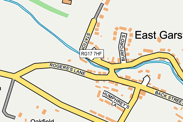 RG17 7HF map - OS OpenMap – Local (Ordnance Survey)