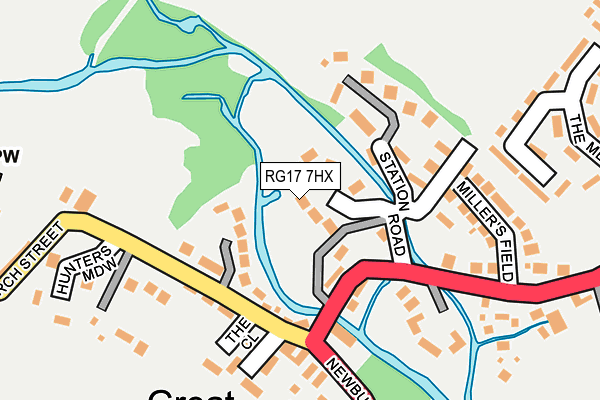 RG17 7HX map - OS OpenMap – Local (Ordnance Survey)