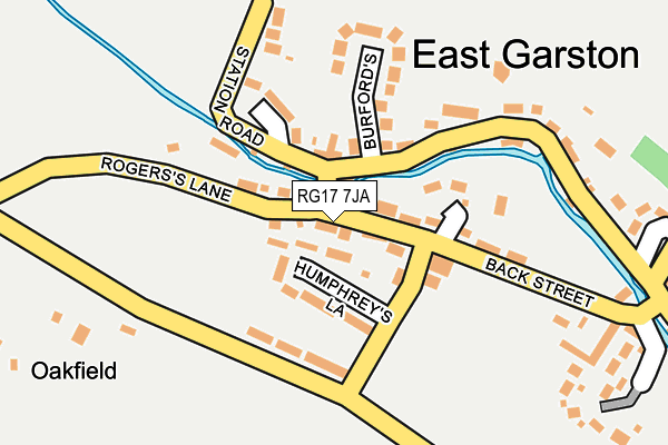 RG17 7JA map - OS OpenMap – Local (Ordnance Survey)