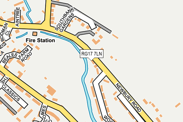 RG17 7LN map - OS OpenMap – Local (Ordnance Survey)