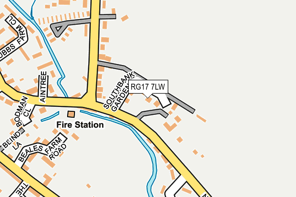 RG17 7LW map - OS OpenMap – Local (Ordnance Survey)