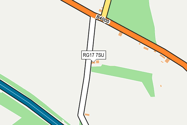 RG17 7SU map - OS OpenMap – Local (Ordnance Survey)
