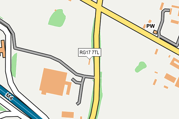 RG17 7TL map - OS OpenMap – Local (Ordnance Survey)