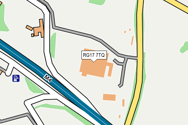 RG17 7TQ map - OS OpenMap – Local (Ordnance Survey)