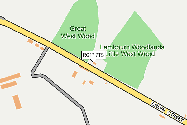RG17 7TS map - OS OpenMap – Local (Ordnance Survey)