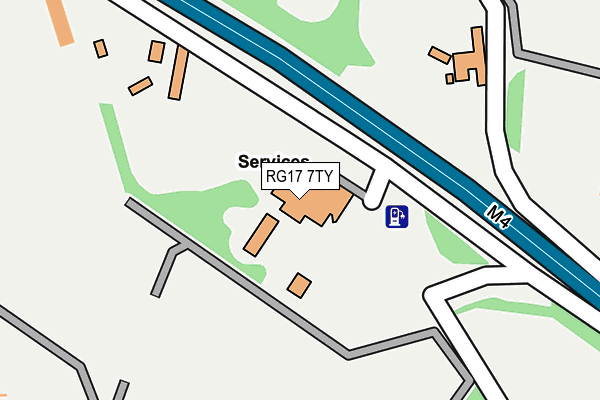 RG17 7TY map - OS OpenMap – Local (Ordnance Survey)