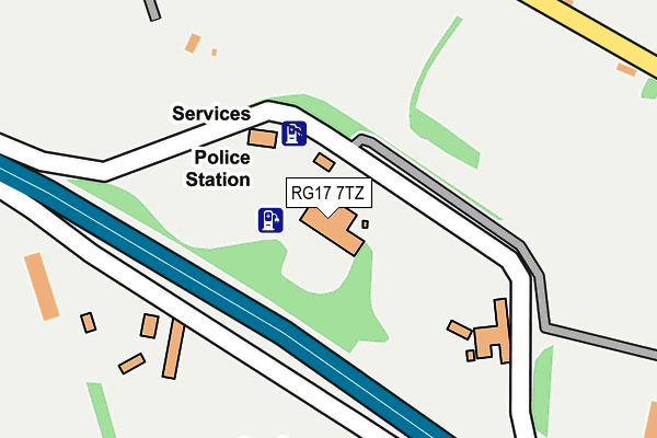 RG17 7TZ map - OS OpenMap – Local (Ordnance Survey)