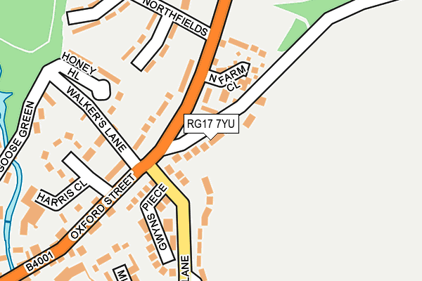 RG17 7YU map - OS OpenMap – Local (Ordnance Survey)