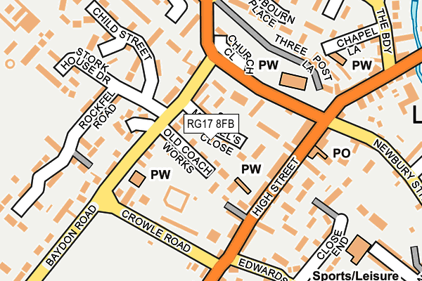 RG17 8FB map - OS OpenMap – Local (Ordnance Survey)