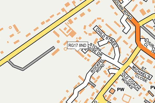 RG17 8ND map - OS OpenMap – Local (Ordnance Survey)