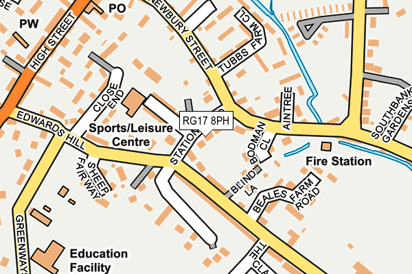 RG17 8PH map - OS OpenMap – Local (Ordnance Survey)