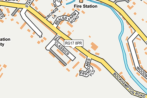 RG17 8PR map - OS OpenMap – Local (Ordnance Survey)