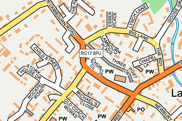 RG17 8PU map - OS OpenMap – Local (Ordnance Survey)