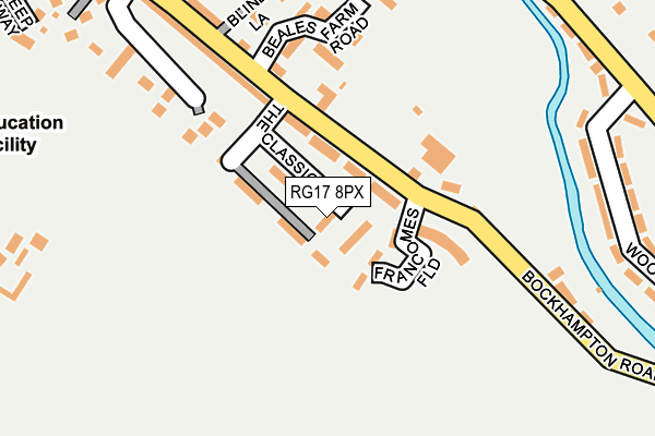 RG17 8PX map - OS OpenMap – Local (Ordnance Survey)