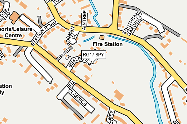 RG17 8PY map - OS OpenMap – Local (Ordnance Survey)