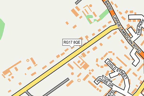 RG17 8QE map - OS OpenMap – Local (Ordnance Survey)