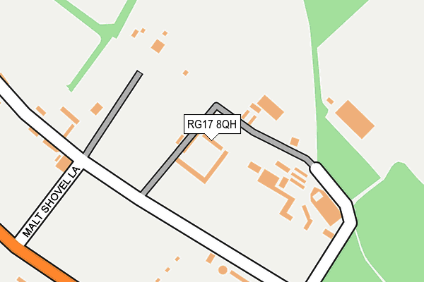 RG17 8QH map - OS OpenMap – Local (Ordnance Survey)
