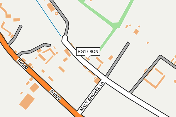 RG17 8QN map - OS OpenMap – Local (Ordnance Survey)