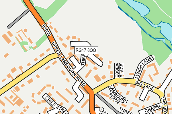 RG17 8QQ map - OS OpenMap – Local (Ordnance Survey)