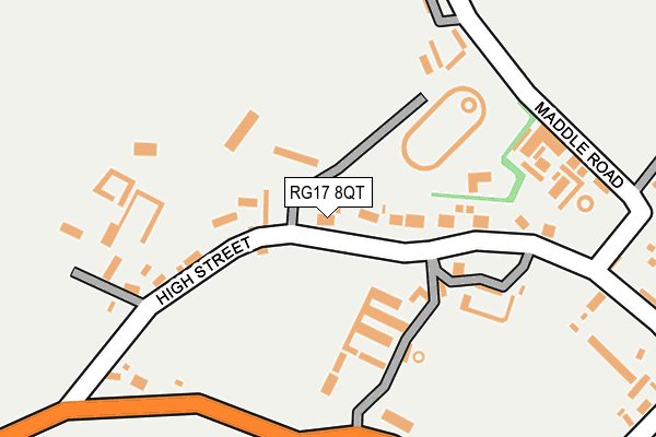 RG17 8QT map - OS OpenMap – Local (Ordnance Survey)