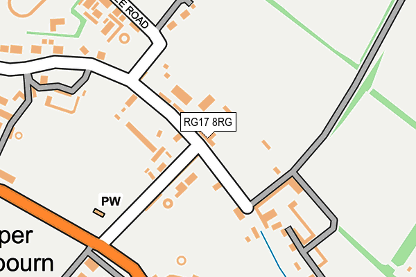 RG17 8RG map - OS OpenMap – Local (Ordnance Survey)