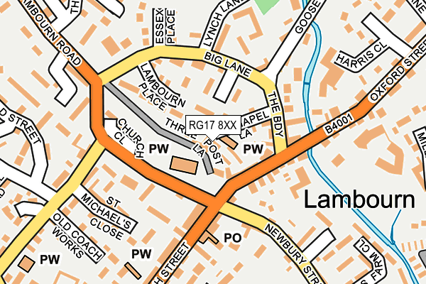 RG17 8XX map - OS OpenMap – Local (Ordnance Survey)
