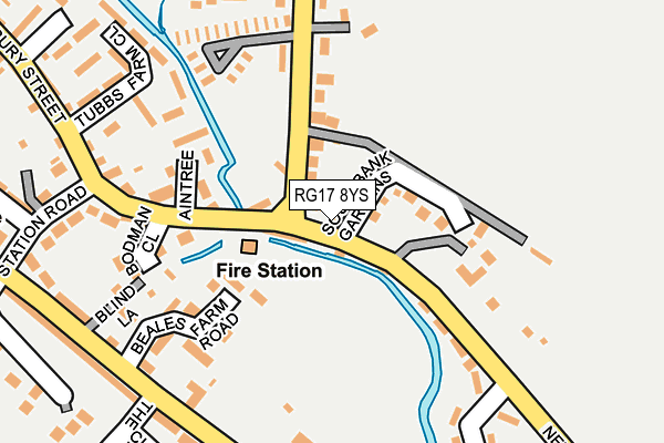 RG17 8YS map - OS OpenMap – Local (Ordnance Survey)