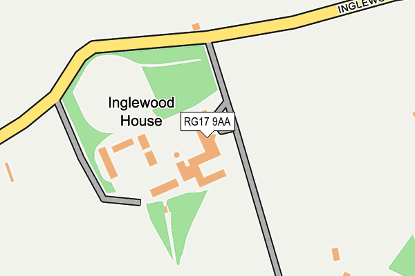 RG17 9AA map - OS OpenMap – Local (Ordnance Survey)