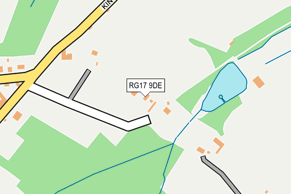 RG17 9DE map - OS OpenMap – Local (Ordnance Survey)