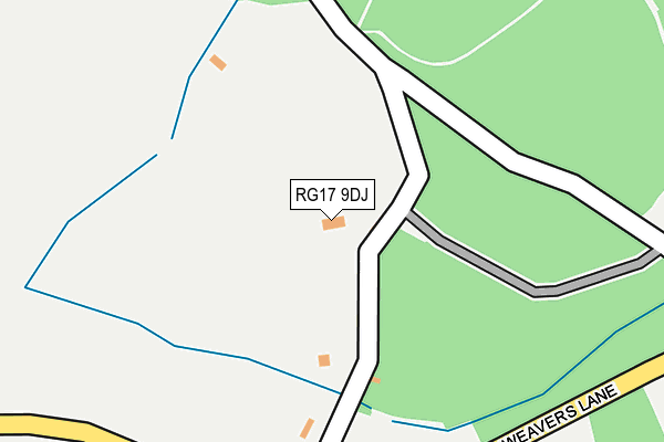 RG17 9DJ map - OS OpenMap – Local (Ordnance Survey)