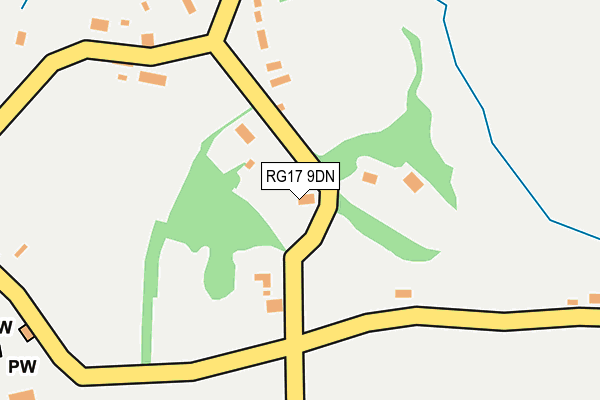 RG17 9DN map - OS OpenMap – Local (Ordnance Survey)