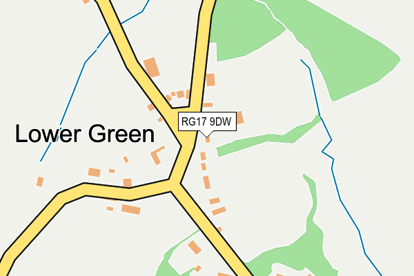 RG17 9DW map - OS OpenMap – Local (Ordnance Survey)