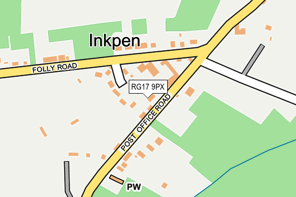 RG17 9PX map - OS OpenMap – Local (Ordnance Survey)