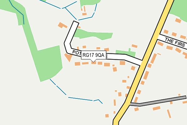 RG17 9QA map - OS OpenMap – Local (Ordnance Survey)