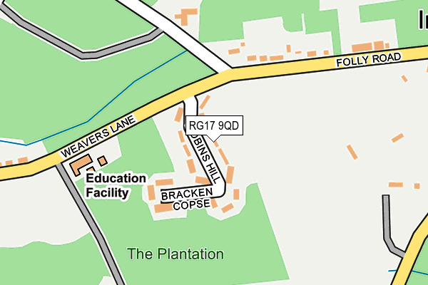 RG17 9QD map - OS OpenMap – Local (Ordnance Survey)