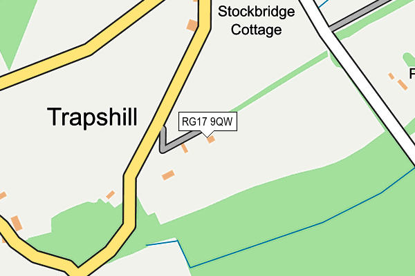 RG17 9QW map - OS OpenMap – Local (Ordnance Survey)