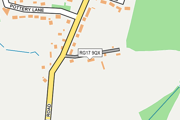 RG17 9QX map - OS OpenMap – Local (Ordnance Survey)