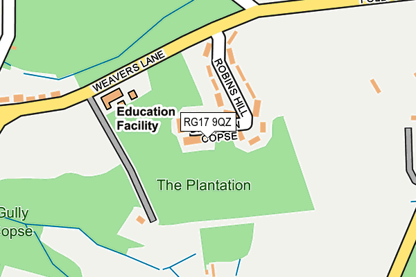 RG17 9QZ map - OS OpenMap – Local (Ordnance Survey)