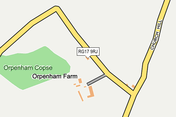RG17 9RJ map - OS OpenMap – Local (Ordnance Survey)