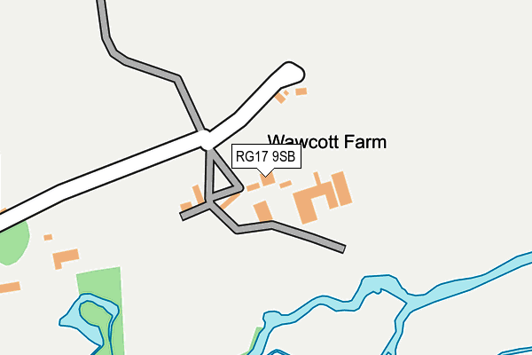 RG17 9SB map - OS OpenMap – Local (Ordnance Survey)