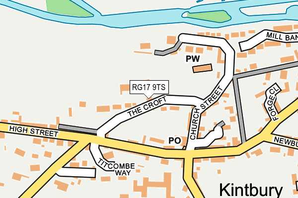 RG17 9TS map - OS OpenMap – Local (Ordnance Survey)